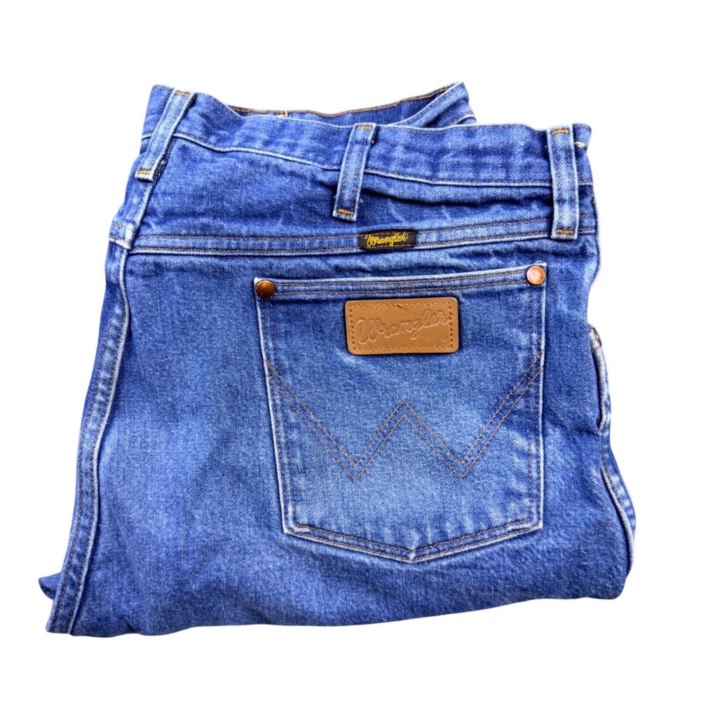 Wrangler Cowboy Cut Original Fit‎ Jeans Mens 40x30 Blue Denim Western Straight